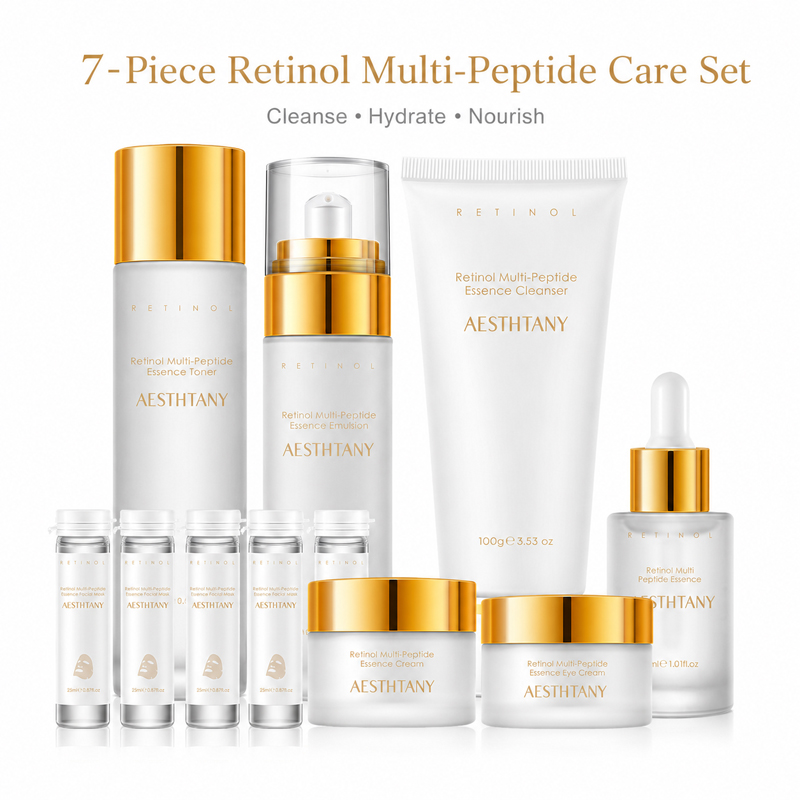 Skincare Omg - 7종 레티놀 멀티 펩타이드 스킨케어 세트