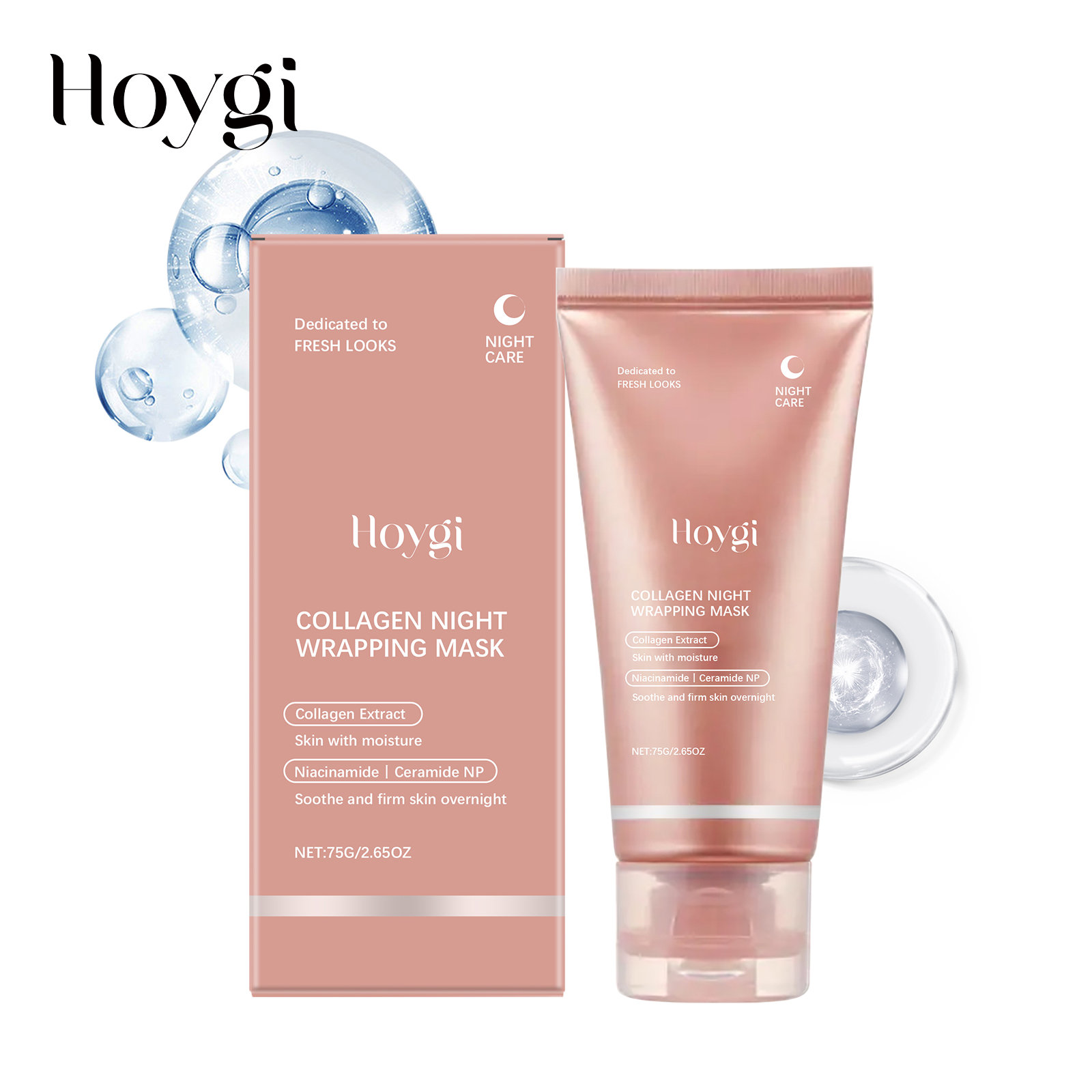 Ceramide Moisturizer - 75g 콜라겐 나이트 래핑 마스크 퍼밍