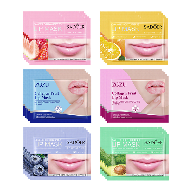 Skincare Omg - 30pcs 과일 립 마스크 모이스춰 라이징