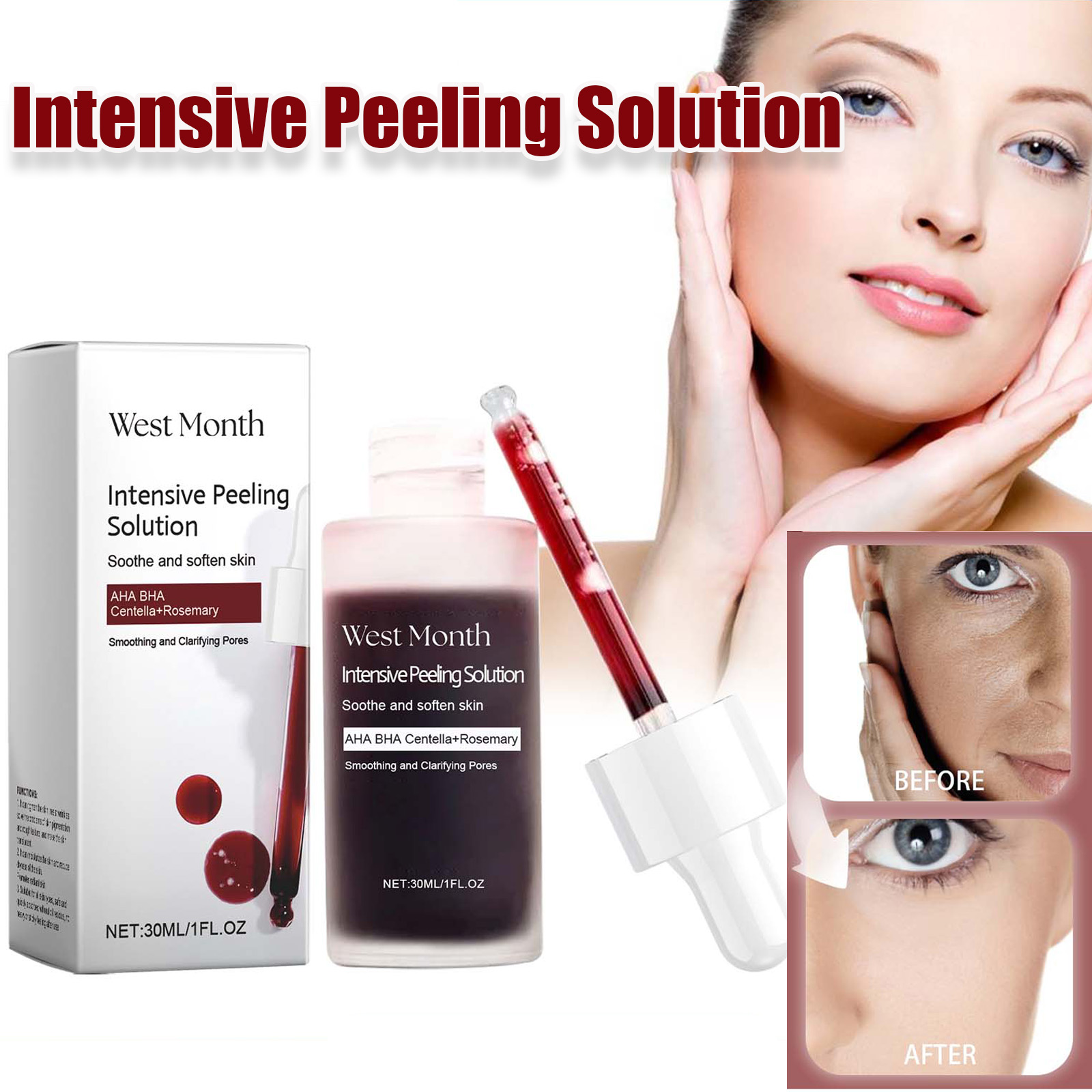 Tranexamic Acid Serum - 필링 페이스 세럼, 여드름 방지, 브라이트닝,