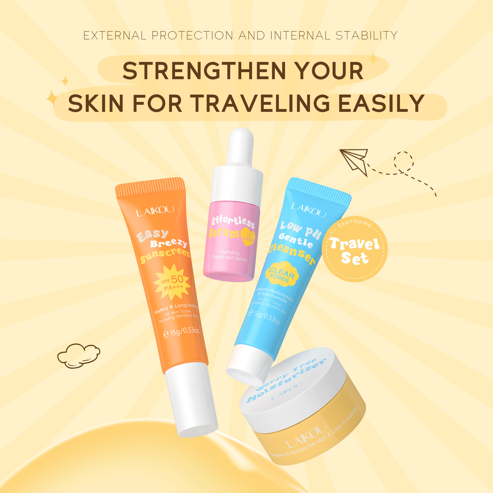 Laikou 세라마이드 여행용 세트, 저Ph 부드러운  - Ceramide Moisturizer 리뷰 및 가격