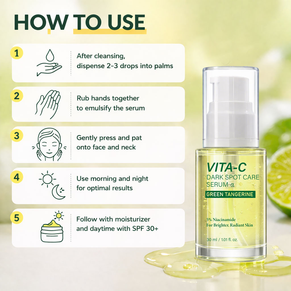 그린 탠저린 비타민 C 세럼 (나이아신아마이드 함유), - Skincare Garnier 리뷰 및 가격