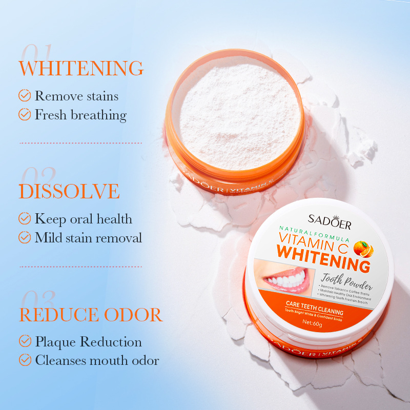 비타민 C 치아 미백 치아 파우더, 깨끗한 치아 구강  - Vitamin C Powder 리뷰 및 가격